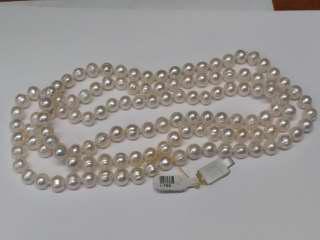 Stone Necklace Jewelry, #vl1006843, 66.89 Grams; 23" Stone Necklace, 9.0mm Round Pearl Strand