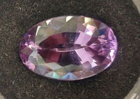 Amethyst Faceted Oval Cut Gemstone - 22.73 Carats