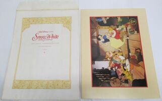 Set of 4 Exclusive Commemorative Disney Lithographs with Original Envelopes