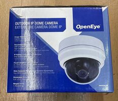 OpenEye Outdoor IP Dome Camera with Software CD and Installation Hardware - NEW