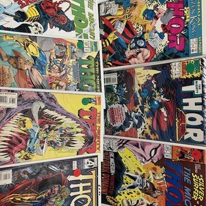 Marvel Comics Group The Mighty Thor Assorted Comic Lot #17, #18, #443, #451 #478