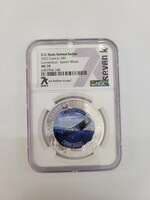 U.S Animal Series 2022 Cook Island Connecticut Sperm Whale MS70 Coin - NGC Seven