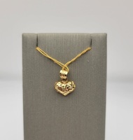   Simple Cute Heart Charm/Pendant - 18kt Yellow Gold - 0.90grams