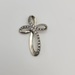  Infinity Design Cross with Pave Diamonds - 14kt White Gold