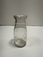 New Fair Dairy Honolulu 2 Piece Tooled Top 1/2 Pint Glass Bottle