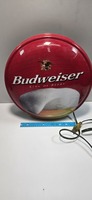 Vintage Budweiser King of Beers Round Globe Advertising Light 1999 Double Sided