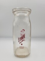 Vintage Collectible Ishimine Dairy Kohala, Hawaii - Half Pint Glass Milk Bottle