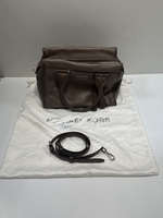 Michael Kors Gray Handbag With Detachable Shoulder Strap