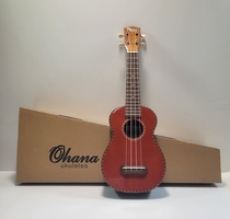 Ohana SK-50G Solid Cedar Top Soprano Ukulele in Gloss Finish