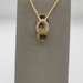  Adorable Slipper Pendant with Diamond Accents - Stamped ADPG - 14kt Yellow Gold