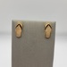    Adorable Slipper Stud Earrings w/Black Enamel Straps - 14kt Yellow Gold