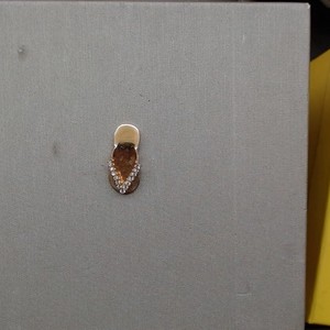   Cute Diamond Slipper/Flip Flop Pendant - 14kt Yellow Gold 