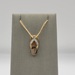    Adorable Hawaiian Slipper Pendant w/Melee Diamonds on Strap - 14kt Yellow Gol