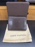 Louis Vuitton Varnished Calf Leather Mens Bill Fold Wallet