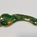  Vintage Jade with Carving Depicts of a Goldfish and Bending Flower