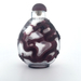 Old Chinese Glass Snuff Bottle With Purple Dragon Overlay