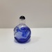  Vintage Chinese Peking Glass Snuff Bottle w/Blue Dragon Design with Stopper 