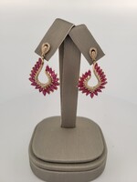   Effy Jewelry - Ruby Royale - Ruby and Diamond Earrings - 14kt Yellow Gold