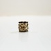  Hawaiian Heirloom - Plumeria Barrel Pendant with Black Enamel -14kt Yellow Gold