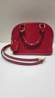 Louis Vuitton - Vernis Alma BB Magenta - Embossed Monogram- with Shoulder Strap 