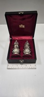 Vintage C and Co. Silver Plated Salt and Pepper Shaker In Case