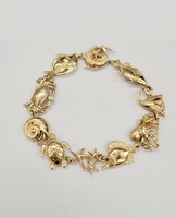  Na Hoku - Sea Life, Sea Creatures Bracelet - 14kt Yellow Gold 